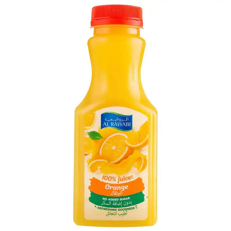 Al Rawabi Orange Juice No Added Sugar 350ml