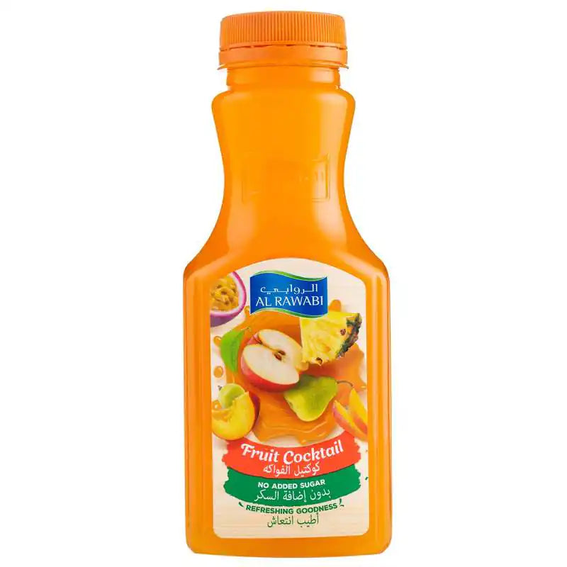 Al Rawabi Fruit Cocktail Juice No Added Sugar, 350ml