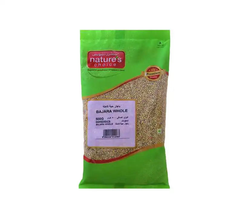 Natures Choice BAJARA WHOLE 500G, Green & Red