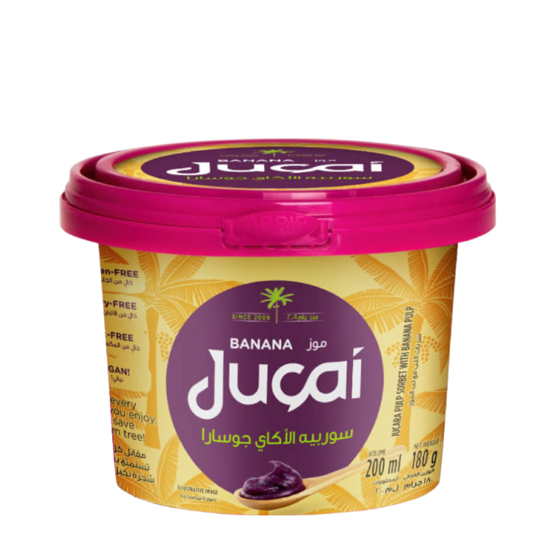 JUCAI Acai Sorbet Banana - 200ml (Pack of 2)