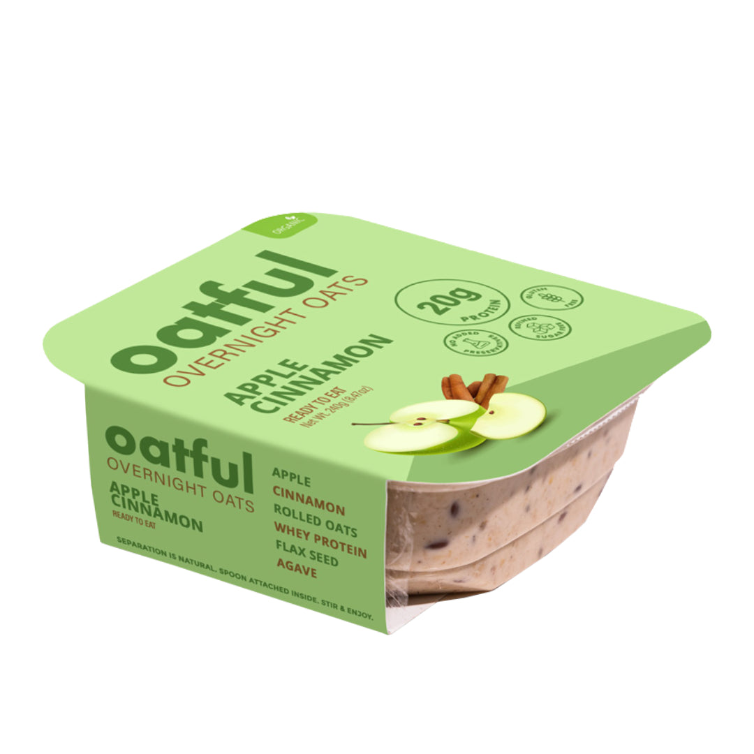OATFUL Overnight Oats Apple Cinnamon - 240g (Pack of 2)