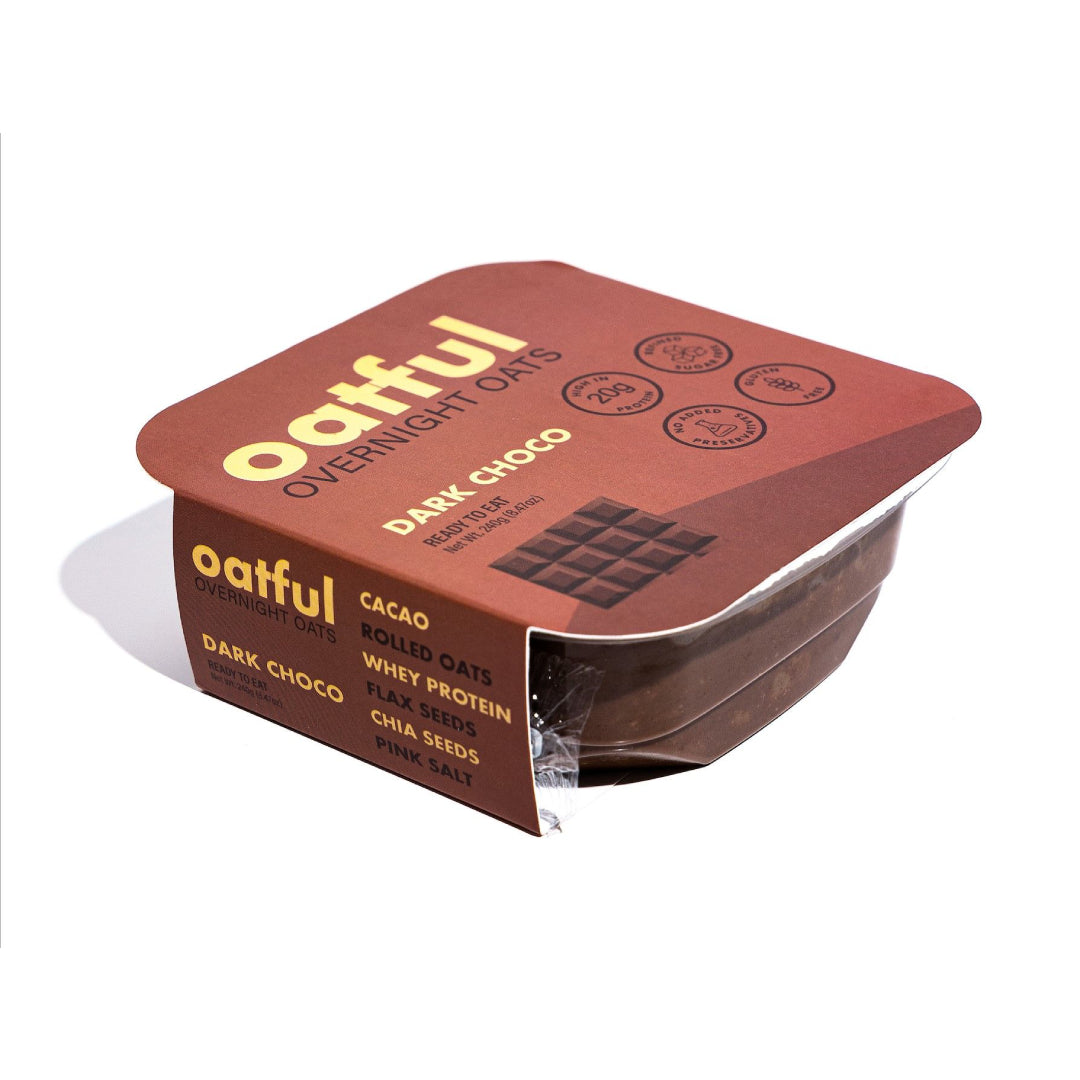 OATFUL Overnight Oats Dark Chocolate - 240g (Pack of 2)