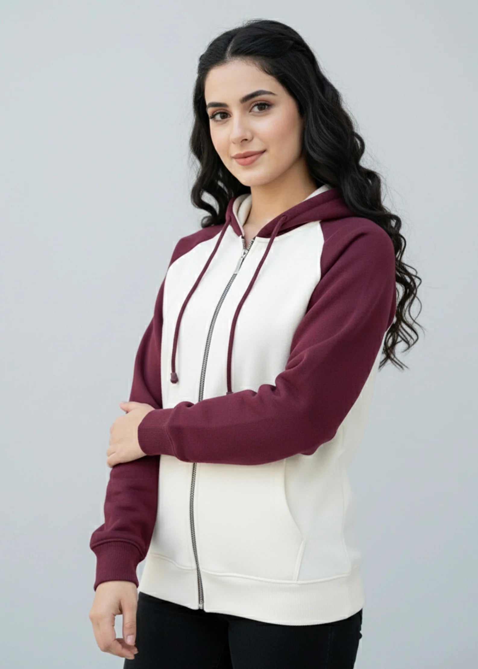 Wearium ZipUp Oversized Upper - Premium Cotton Fleece (Size: 2XL)
