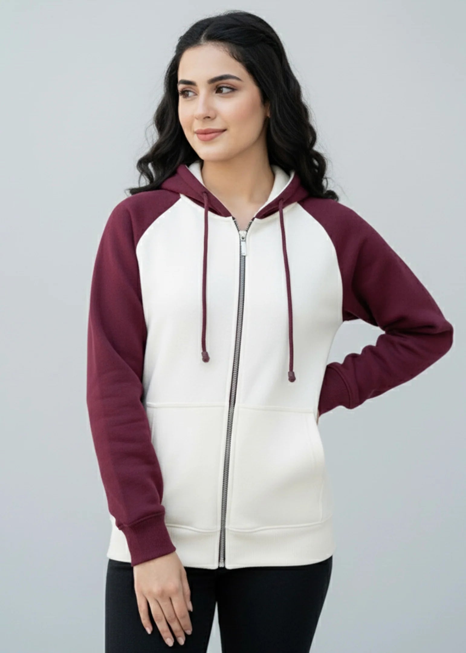 Wearium ZipUp Oversized Upper - Premium Cotton Fleece (Size: 2XL)