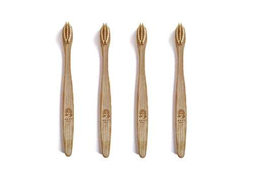Anvi Baby Bamboo Eco Toothbrush Set Of 4 with extra soft bristles