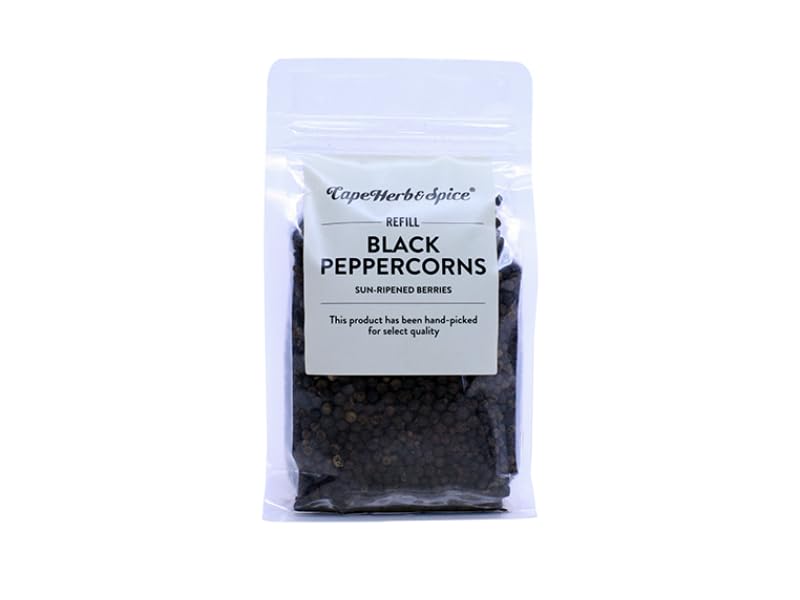 Cape Herb & Spice - Refill, Black Peppercorns, 200g