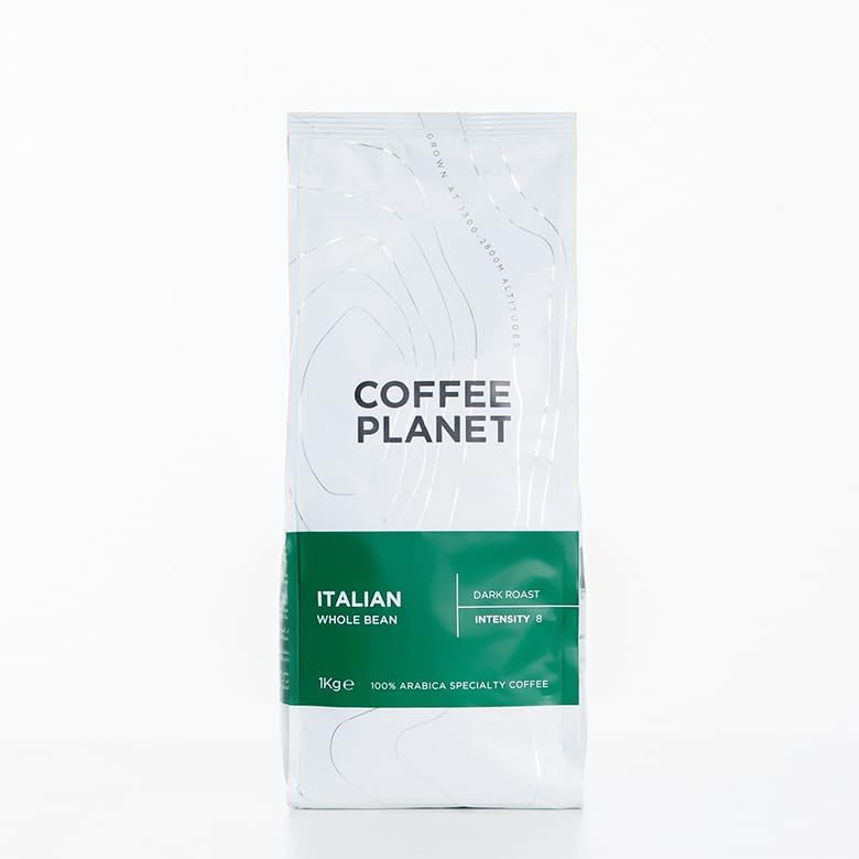 Coffee Planet Italian Dark Roast Specialty Coffee Beans, 1 Kg