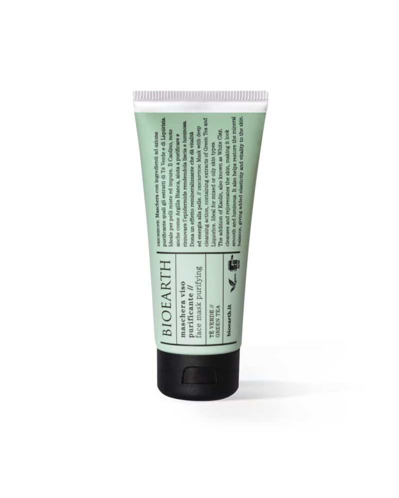 BIOEARTH Face Mask Purifying Green Tea, 100 ml