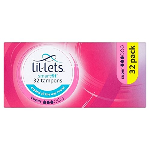 Lil-lets Non-Applicator Super Absorbancy Tampons, Pack of 12