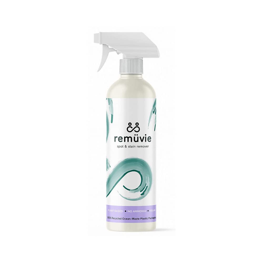 remüvie Eco Blood and Mattress Stain Remover | Phosphate-free stain remover for blood, sweat, urine, poo, wine and general stains | Perfect for mattresses, sofas, carpets, clothes and fabric, 350ml.