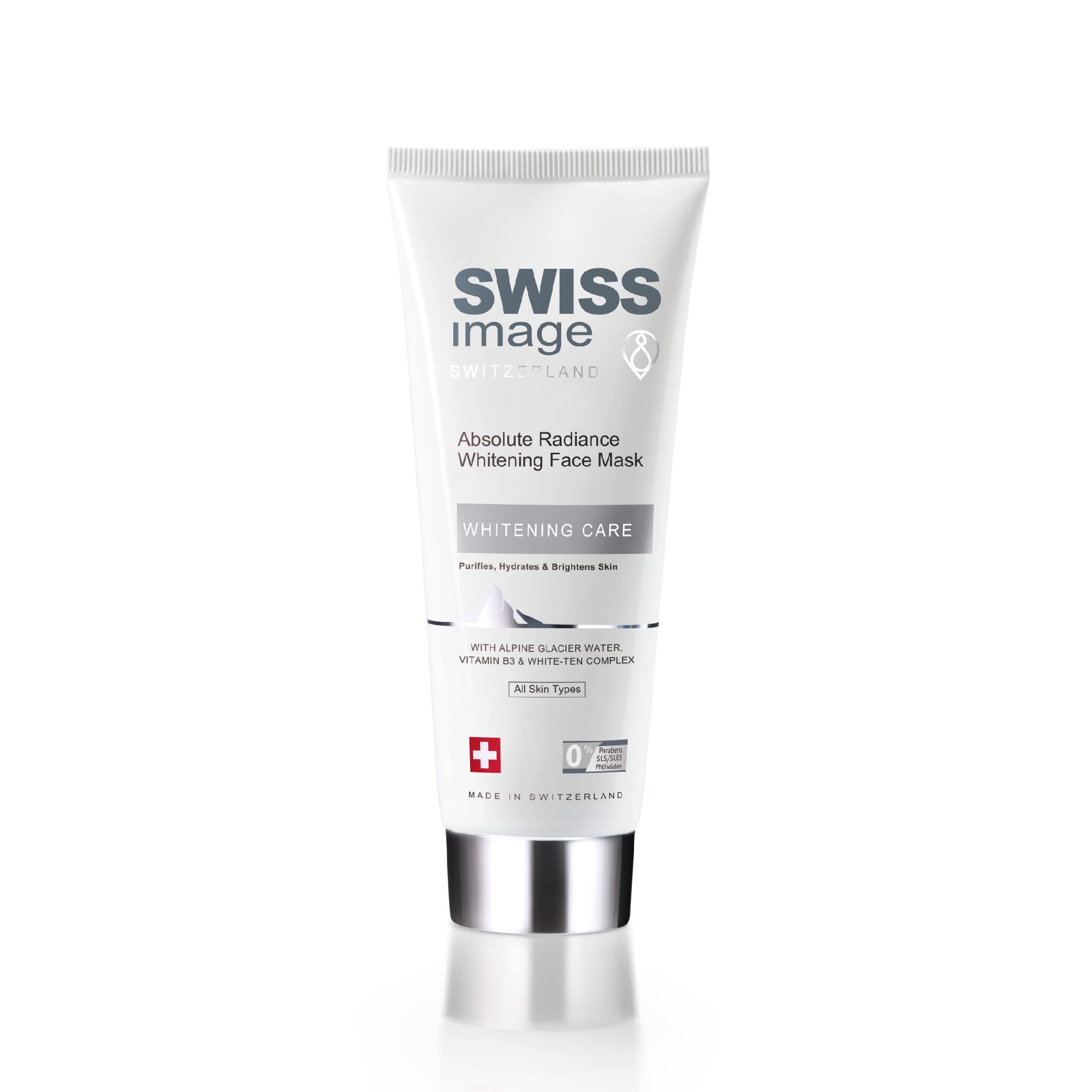 Swiss Image Absolute Radiance Face Mask, 75 ml | Purifies, Hydrates & Brighten Skin | Enriched with Niacinamide, White Ten Complex & Alpine Glacier Water | All Skin types
