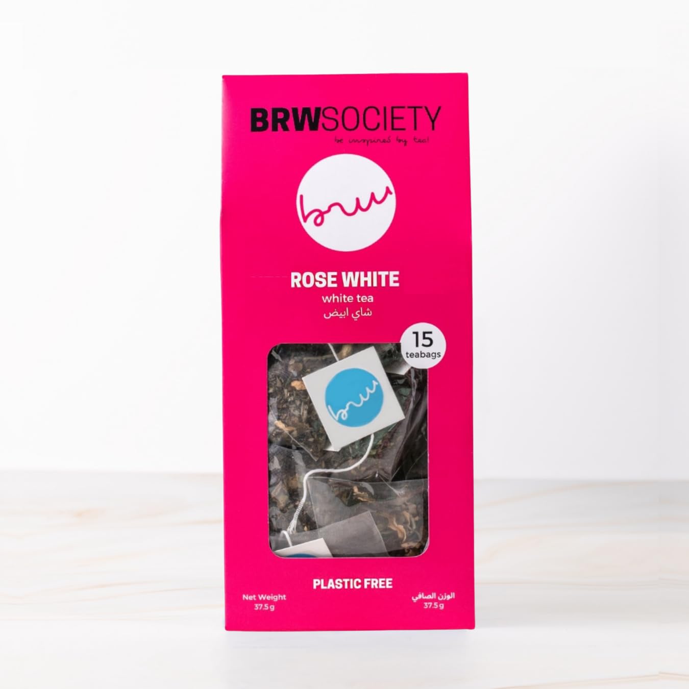 BRW Society Rose White White Tea - 15 Teabags (37.5g)