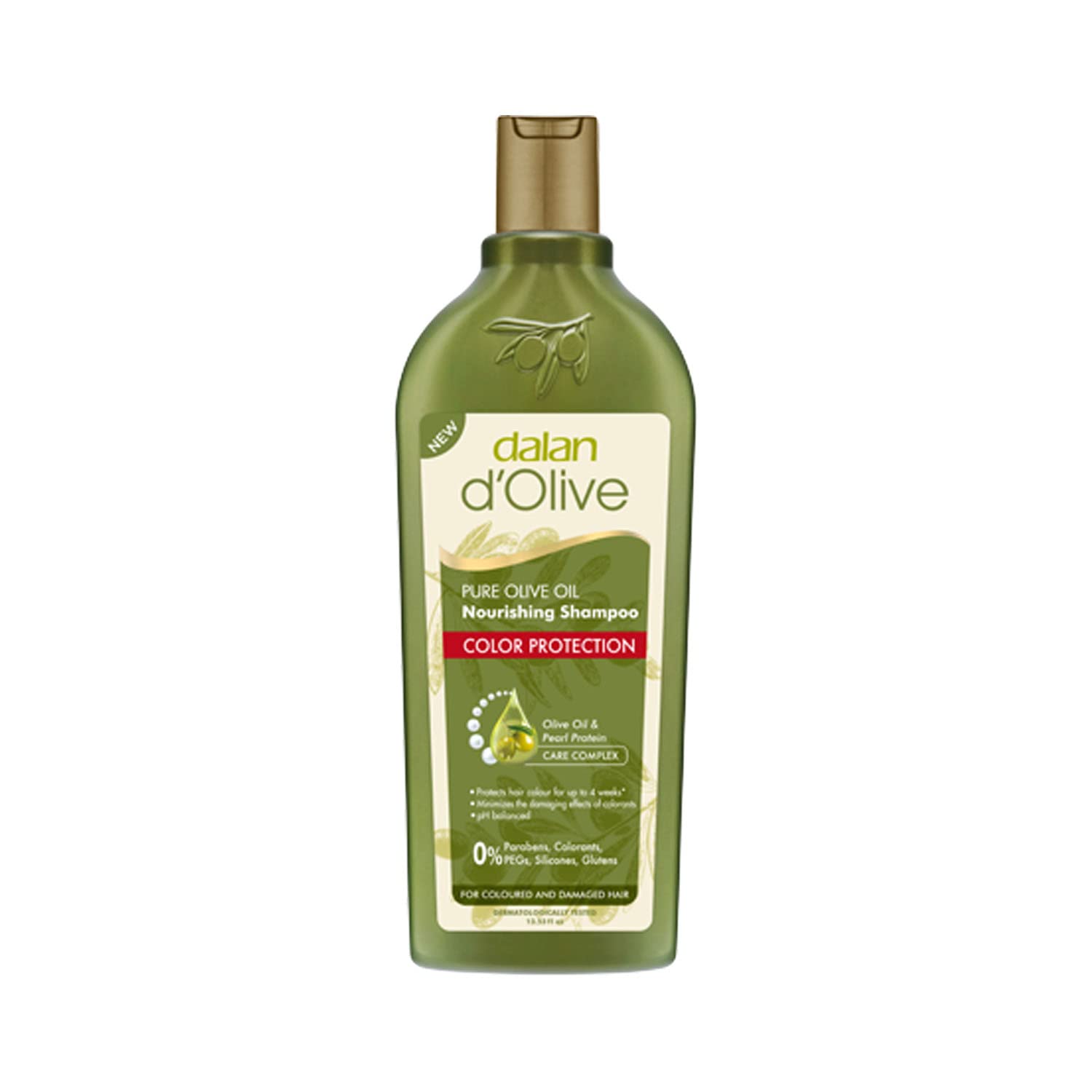 Dalan d’Olive Pure Olive Oil Color Protection Shampoo (For Coloured and Damaged Hair) 400 ml شامبو لحماية لون الشعر بخالصة زيت الزيتون الطبيعي
