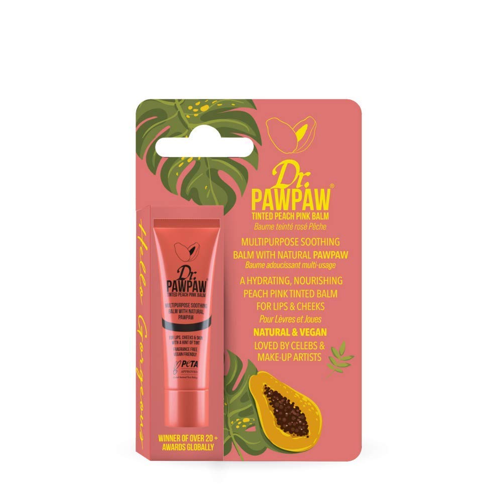Dr. PAWPAW Pink Balm - Multi-Purpose Tinted Lip Skin Highlighter Smooth Cracked Lips Vegan Beauty Ethical Beauty