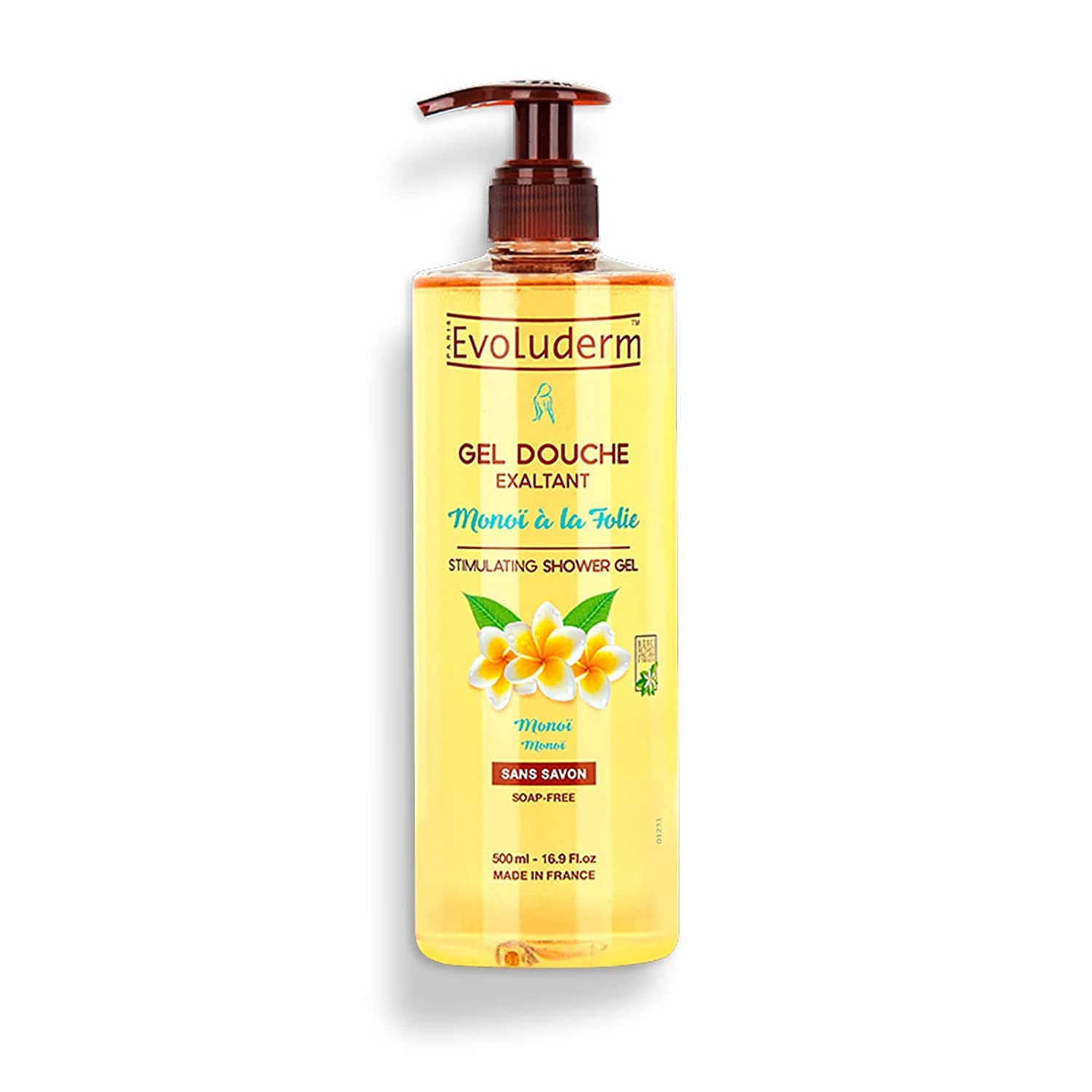 Evoluderm Monoi Stimulating Shower Gel 500 ml, Multicolour