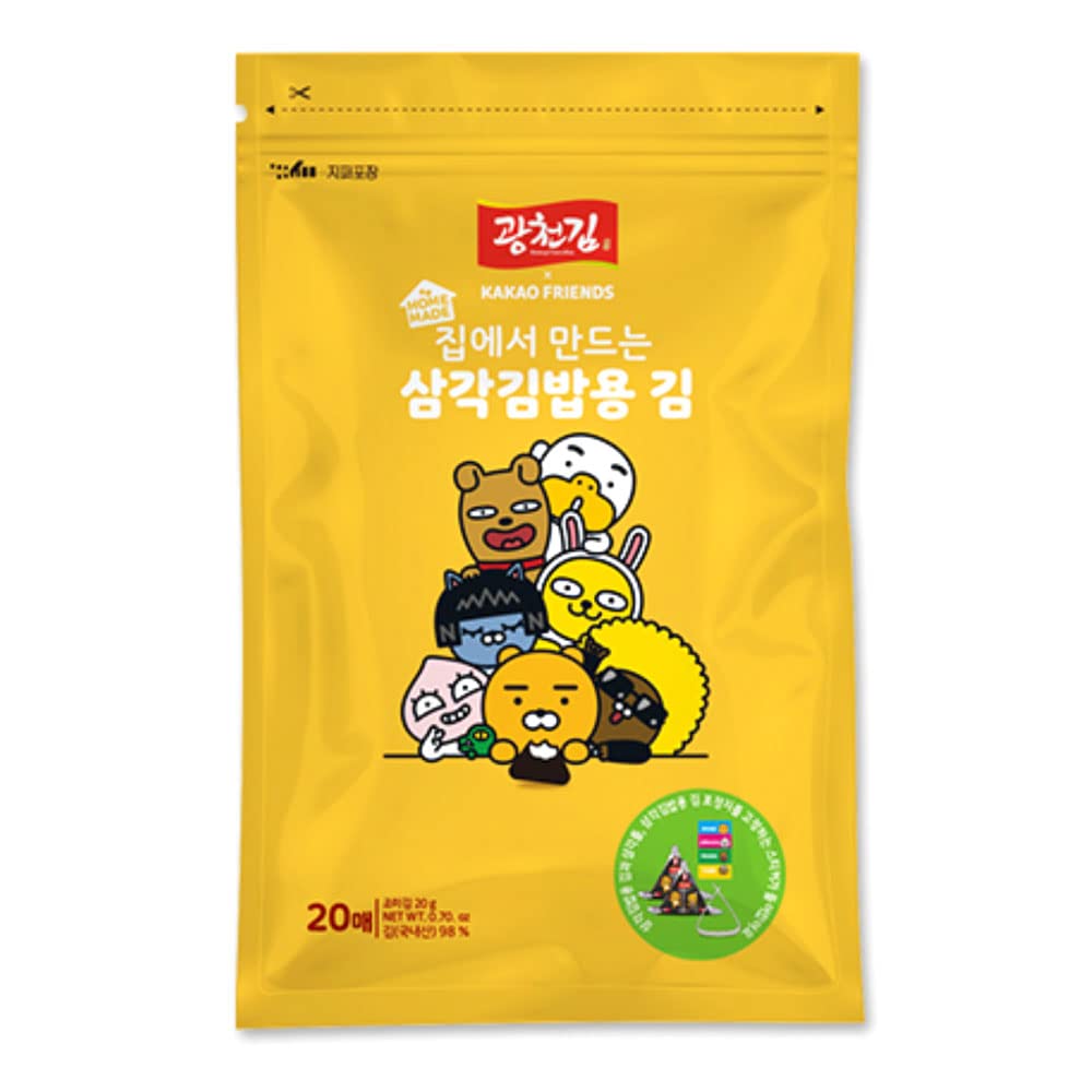 Kwangcheon Kim x Kakao Friends Collaboration Roasted & Seasoned Laver (1g20 Sheets) 20g