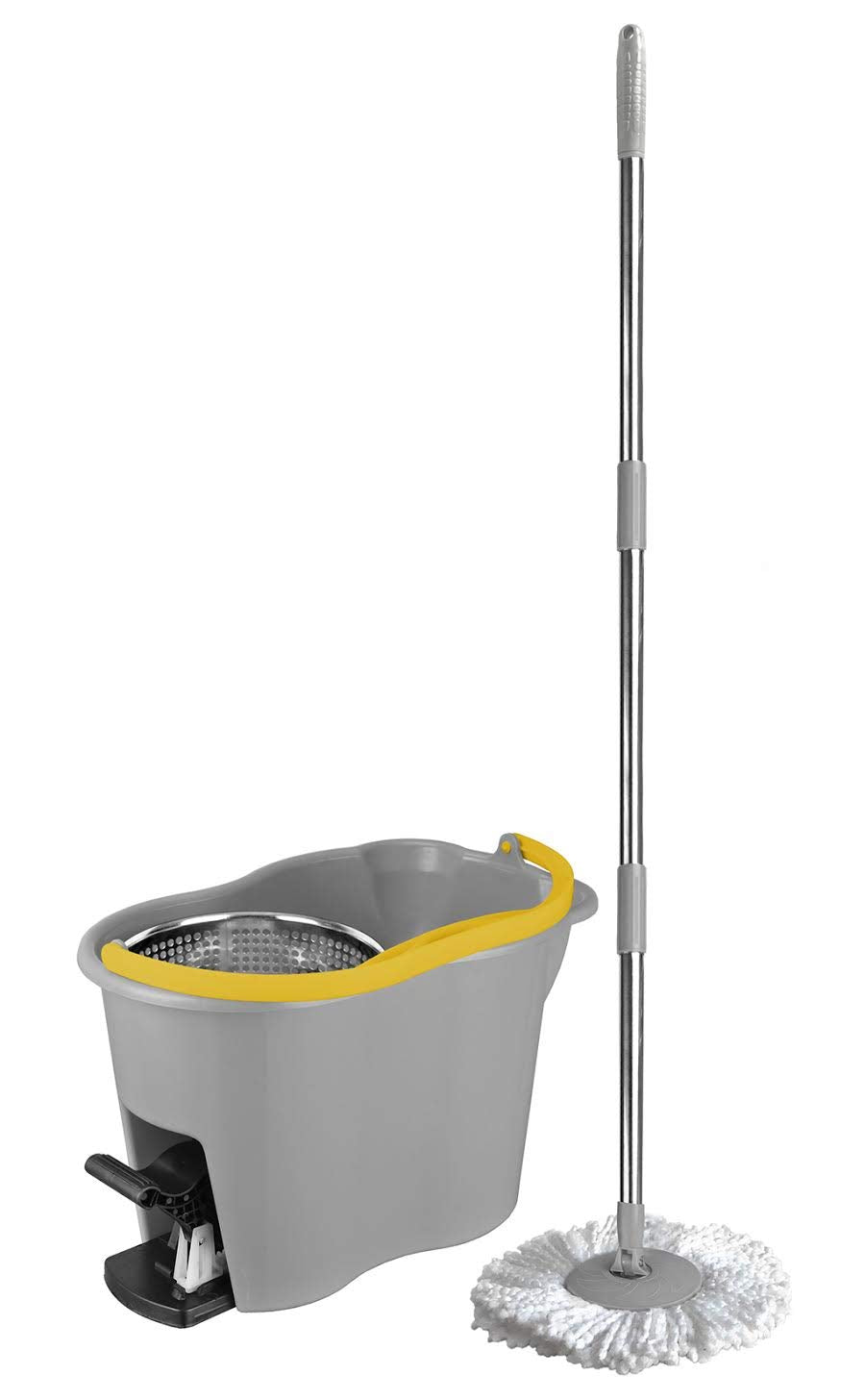Apex Spin Mop, Grey/Yellow, 10580