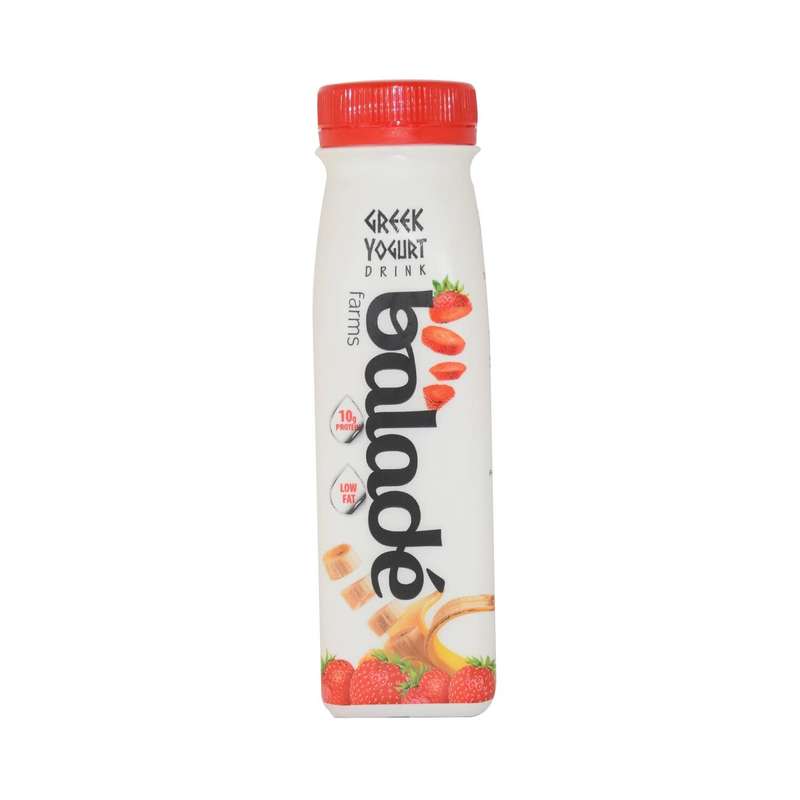 Balade Farms Low Fat Greek Yogurt Drink Strawberry Banana 225ml