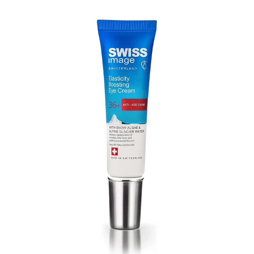 Swiss Image Anti-Age 36+Elasticity Boosting Under Eye Cream 15 ml Reduces Appearance of Wrinkle, Fine Lines And Puffiness Around Eyes With SPF Filters Collagen Boosting Ophthalogically Tested