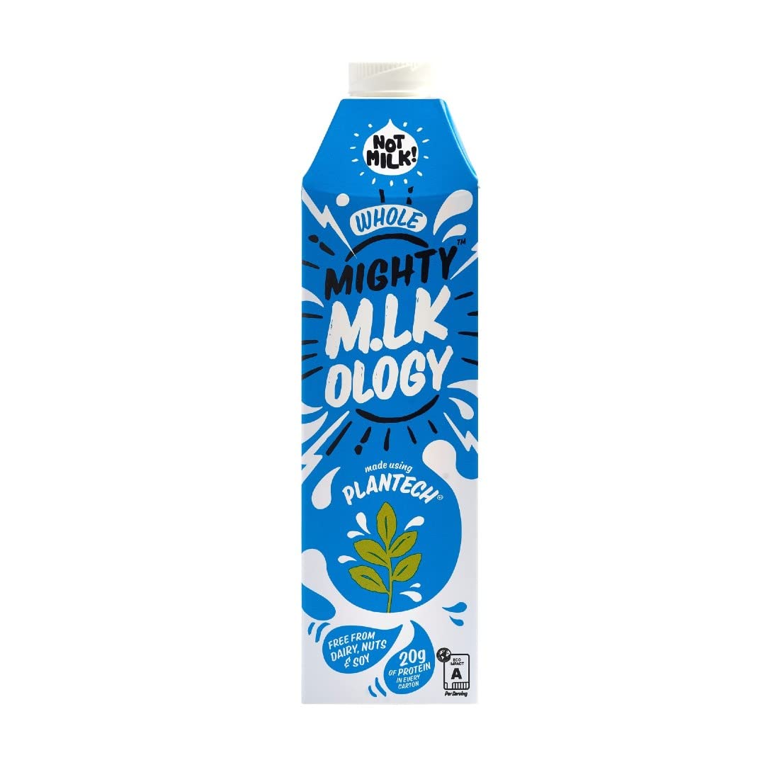 MIGHTY Whole M.LK, Oat Milk with Added Plant Protein, (1x1L Carton), Vegan, Dairy Free, Long Life Oat Drink