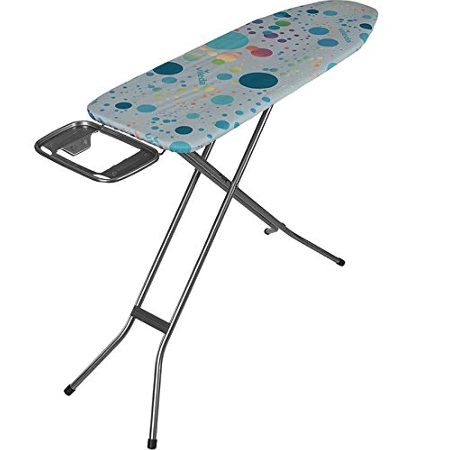 Vileda Ironing Board Star - Smooth and comfortable ironing,Two Layers, Non-Slip Feet- Blue ( 120 x 38 x 90 cm), 163322