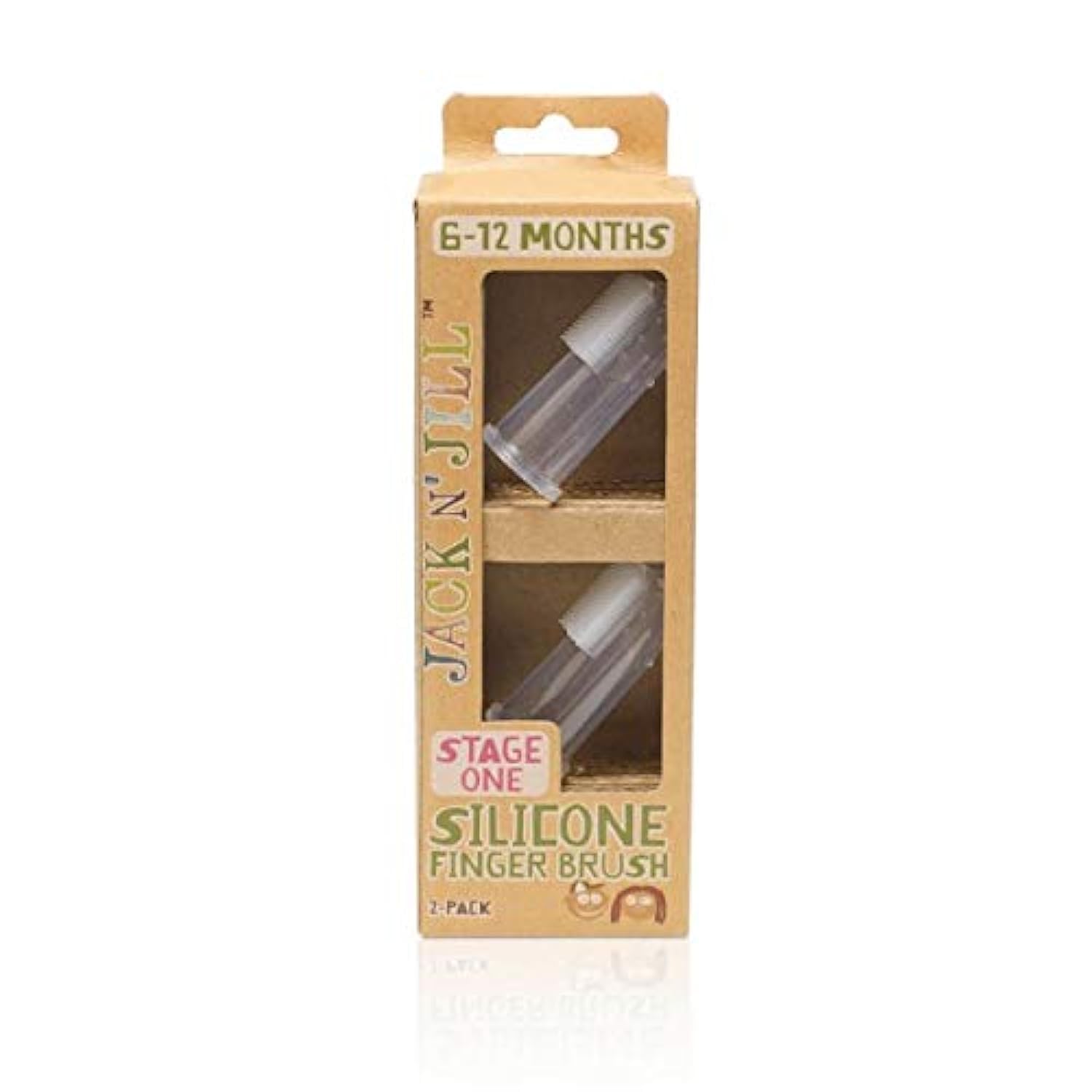 Jack & Jill | Silicone Finger Brush - Stage 1 | 3 X 2 Pack