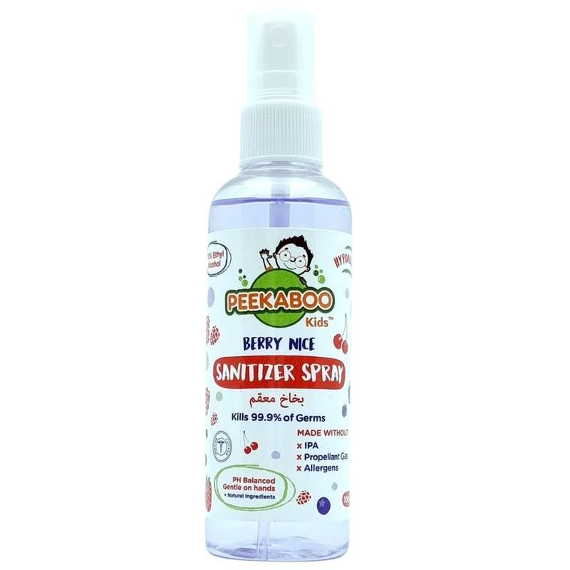 Peekaboo Kids Hand Sanitizer Spray, Berry Nice, 100 ml