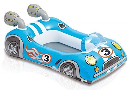 Intex 59380NP-CAR Pool Cruiser Inflatable Car, Blue, #59380NP-CAR