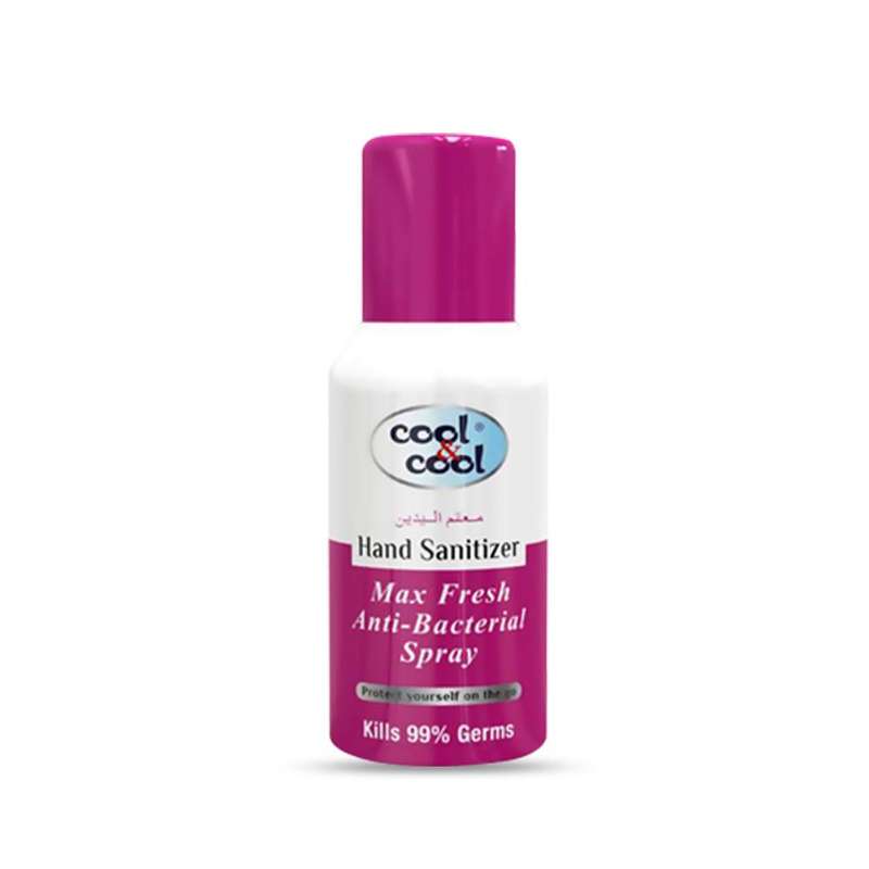 Cool & Cool Hand Sanitizer Max Fresh Spray, 120 Ml