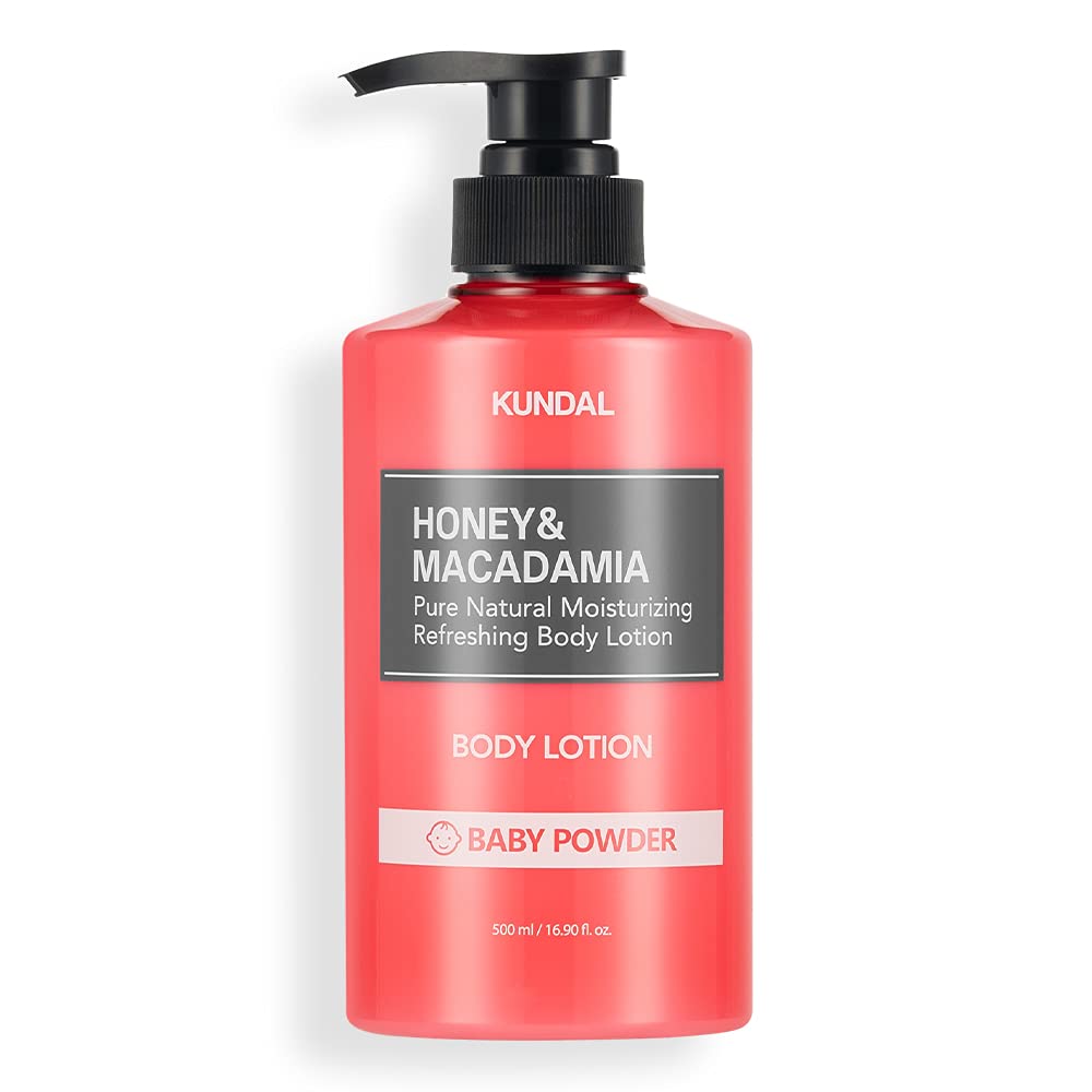 Honey & Macadamia Pure Natural Moisturizing Refreshing Body Lotion Baby Powder, 500 ML