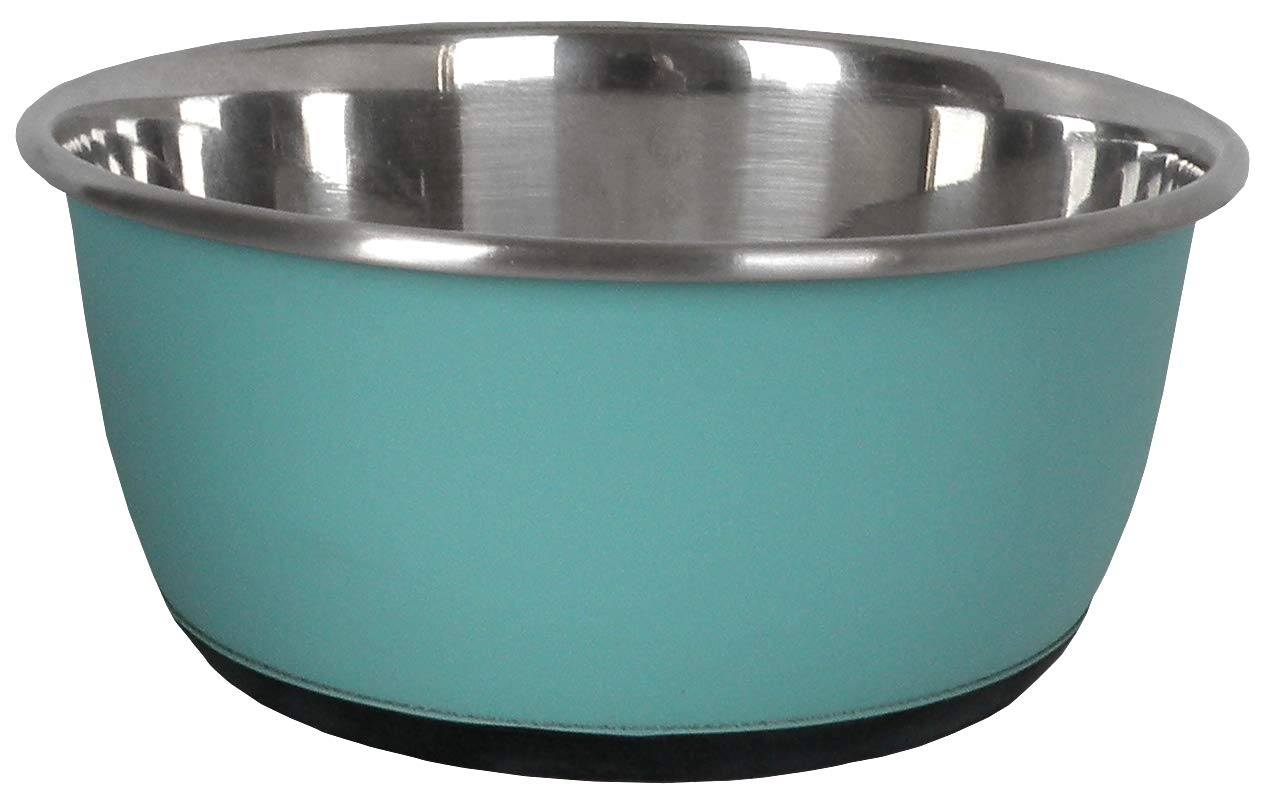 Aimé Non-Slip Stainless Steel Bowl for Cat/Dog, 16cm, Blue
