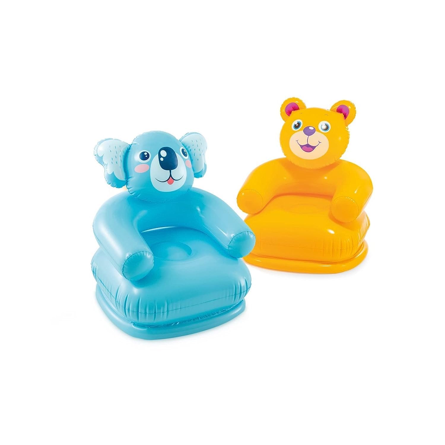 Intex 68556 Inflatable Happy Animal Chair, Assorted Color