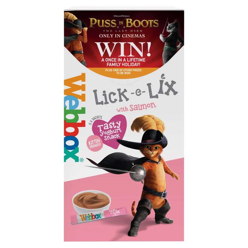 Cat Treats Lick-e-Lix Yoghurt Salmon Webbox 75g