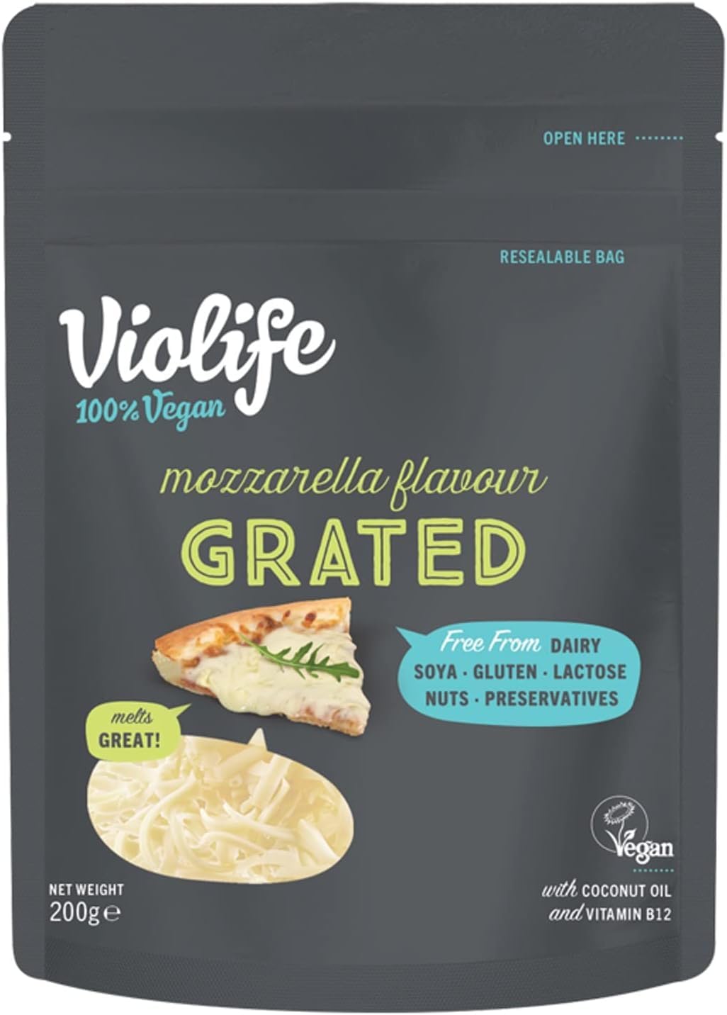 Violife Mozzarella Grated, 200g