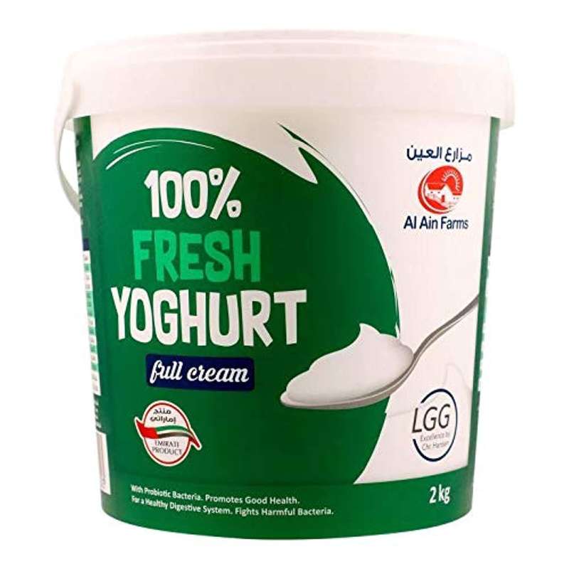 Al Ain Fresh Natural Full Cream Yoghurt UAE, 2 kg