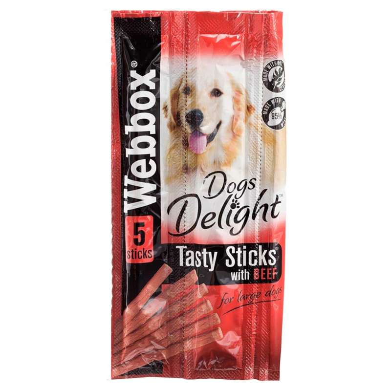 Webbox Dogs Delight Sticks Beef 55g