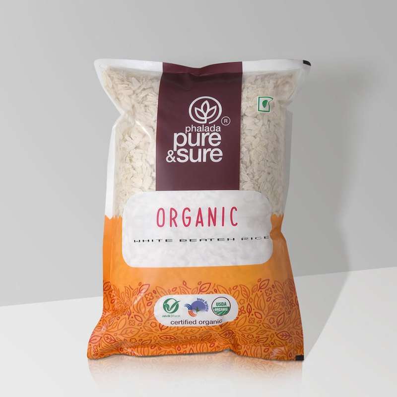 pure & sure Organic Poha Rice White - 1 kg