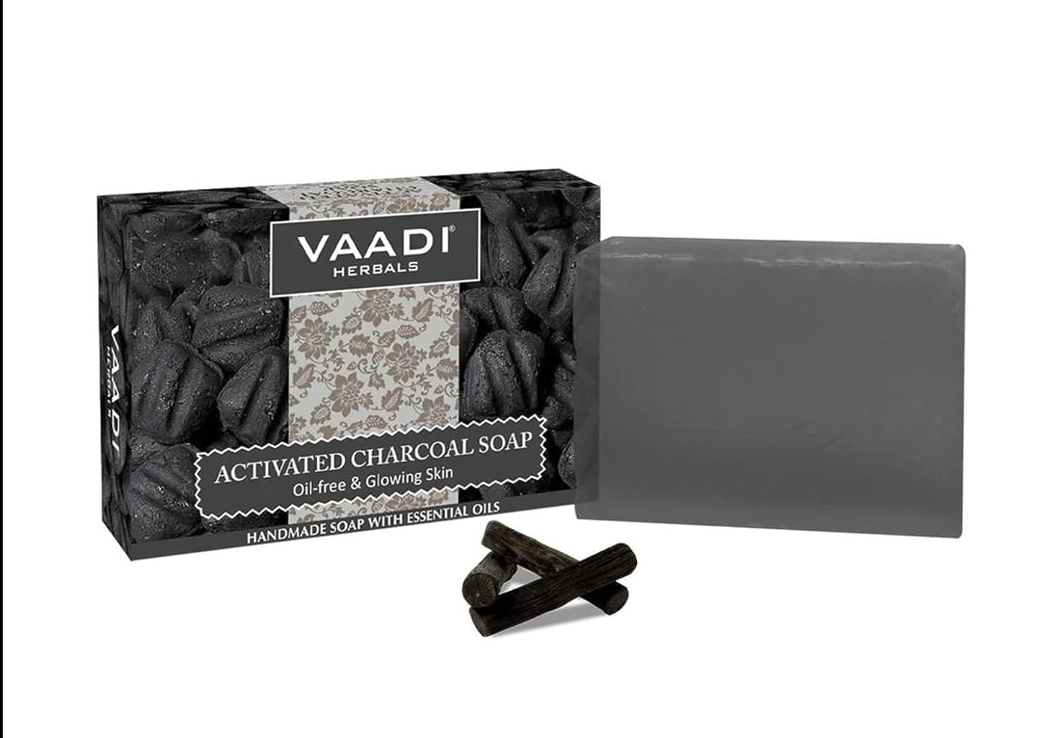 Vaadi Herbals Activated Charcoal Soap, 75 gm