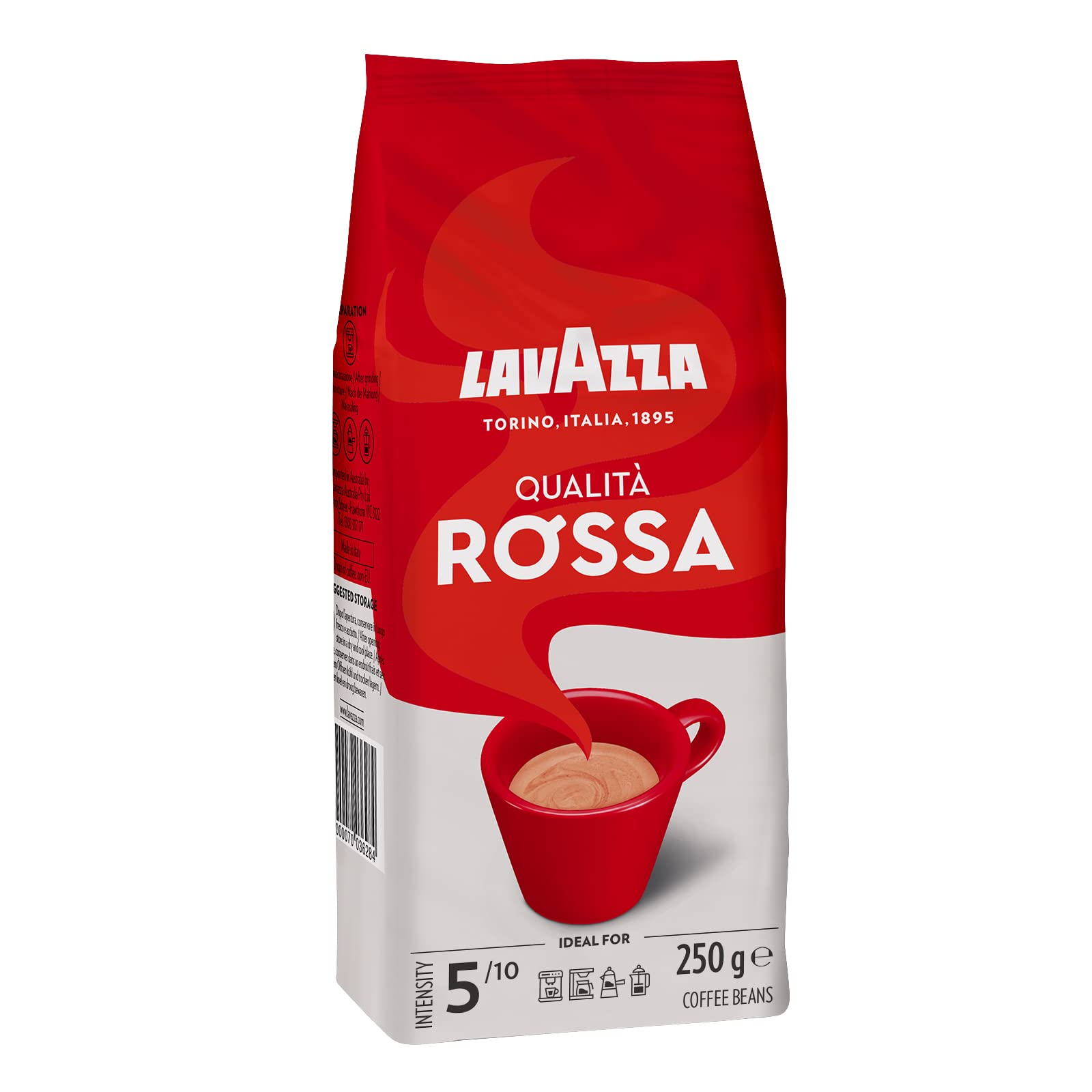 Lavazza Qualità Rossa Whole Bean Coffee, 250 Gm