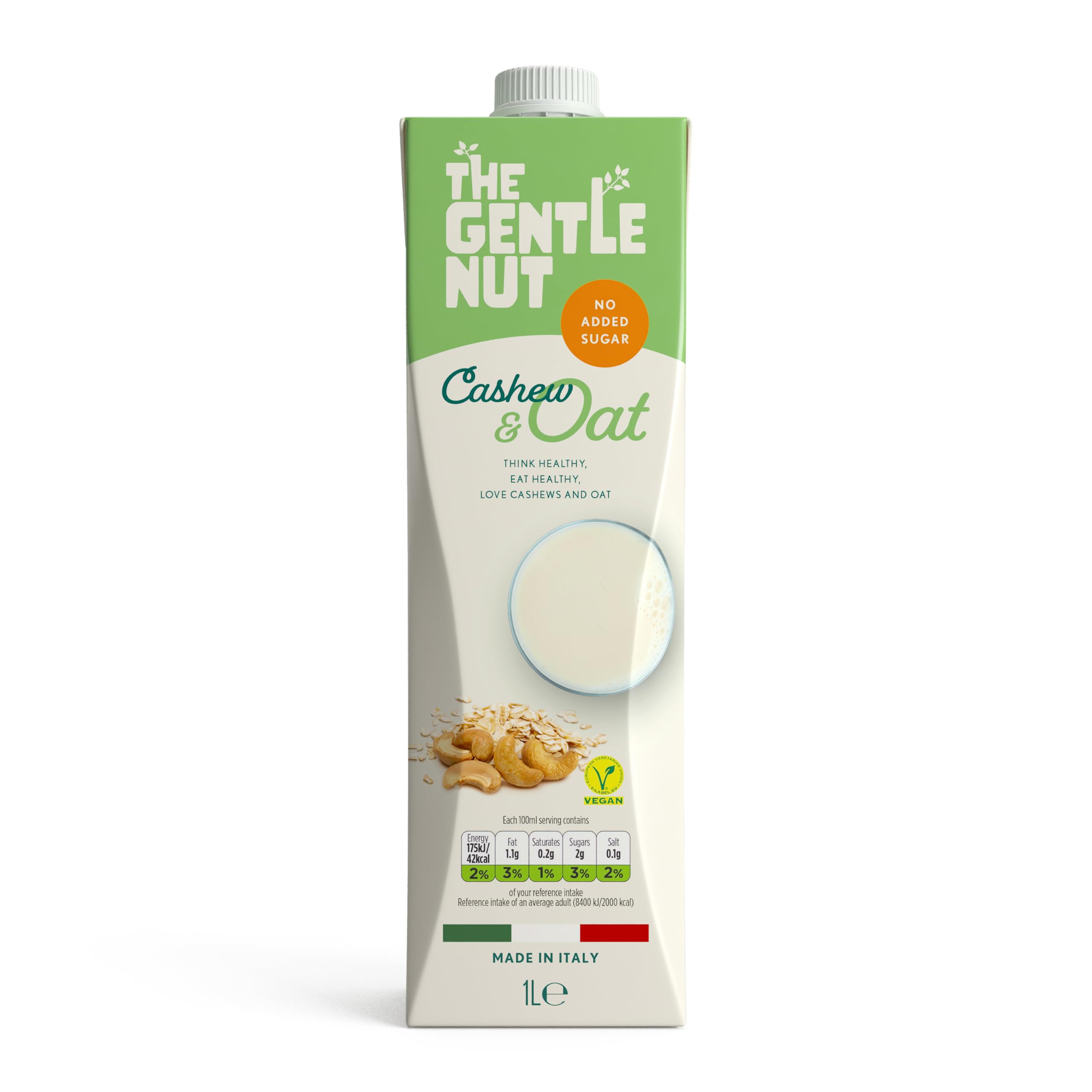 The Gentle Nut Cashew & Oat 1 Ltr Gluten Free, Soy Free, Dairy Free, Vegan