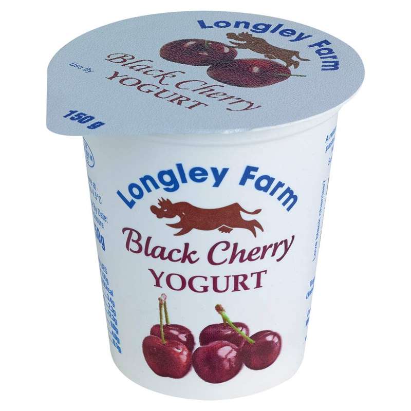 Longley Farm Black Cherry Yogurt, 150g