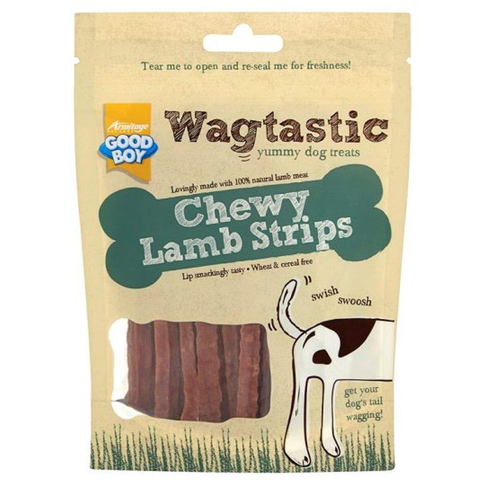 Wagtastic Lamb Strips 80g