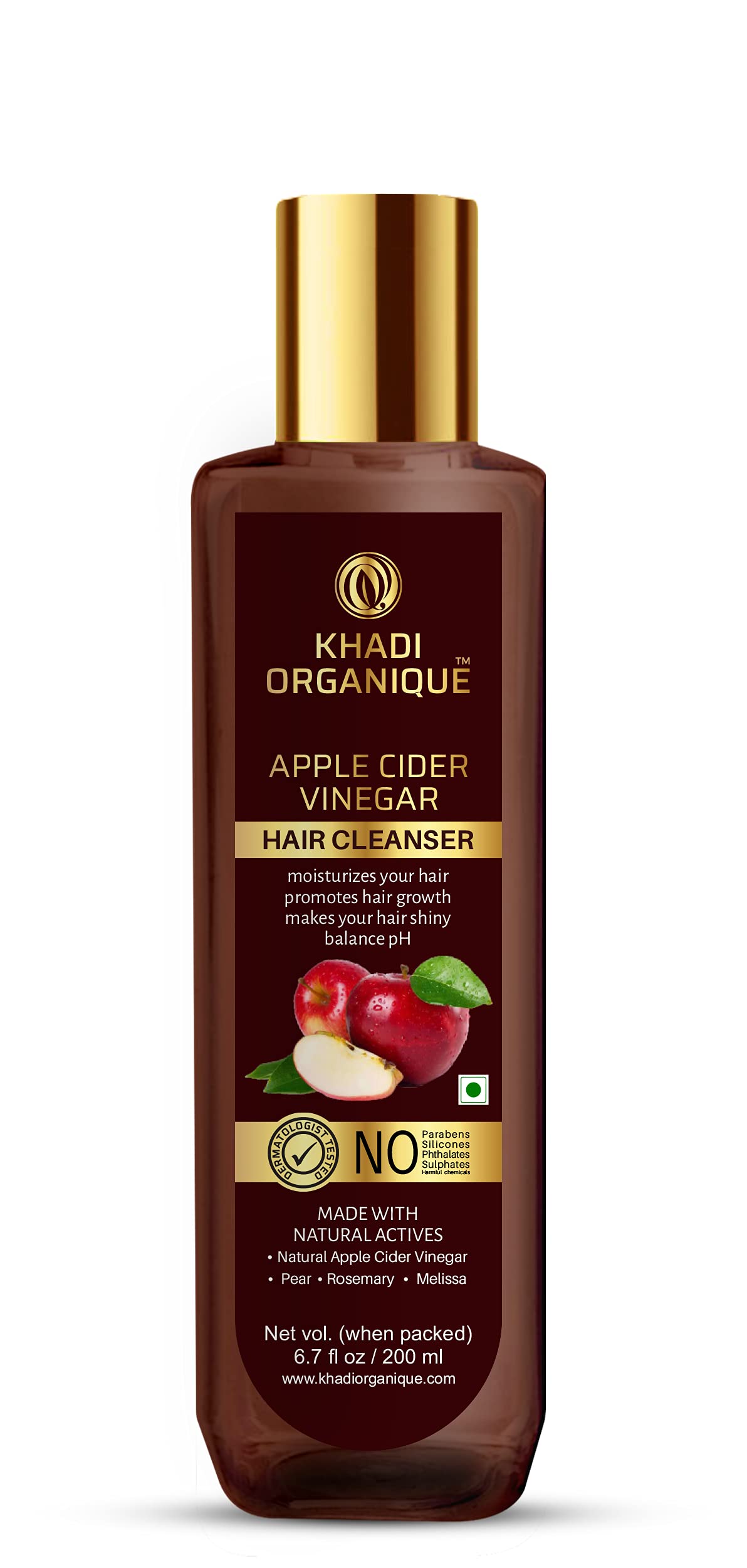 Khadi Organique Apple Cider Vinegar Hair Cleanser 200 Ml