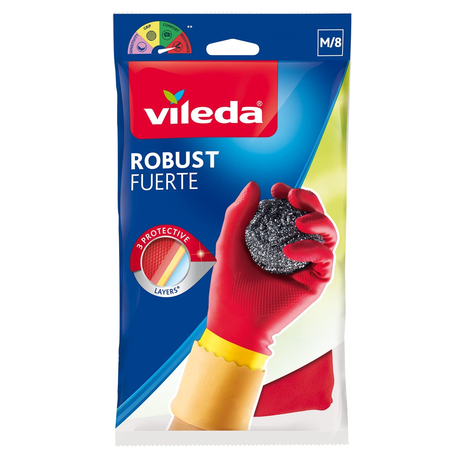 Vileda 681 of Home Tough Rubber Gloves – Ideal for Rough Work That Requires Added Protection