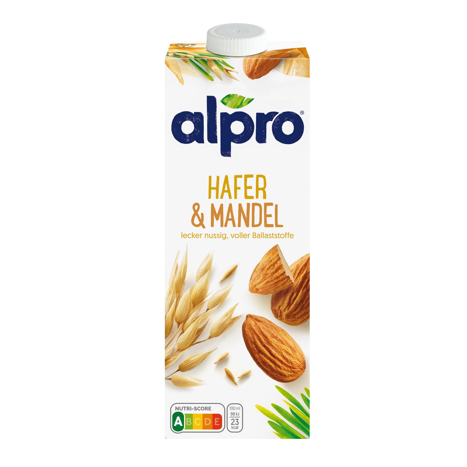 Alpro Oat Almond Drink, 100% Plant Based, Lactose & Dairy Free - 1L