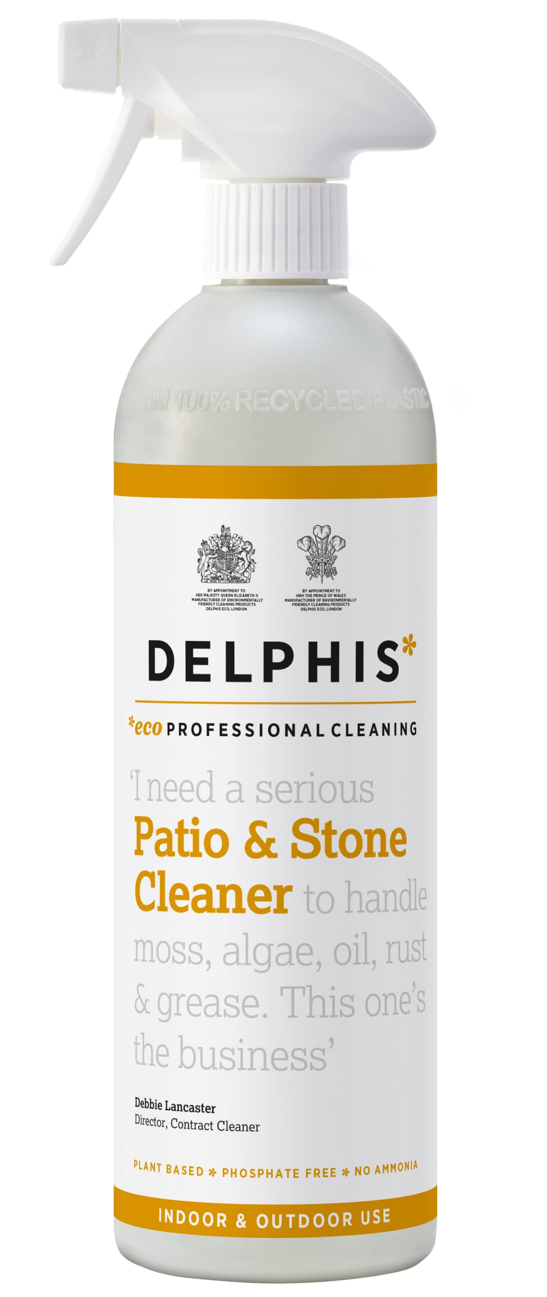 Delphis Eco Patio and Stone Cleaner 700ml | Indoor & Outdoor Use | Pet Safe | Convenient Spray | Eco Patio Cleaner