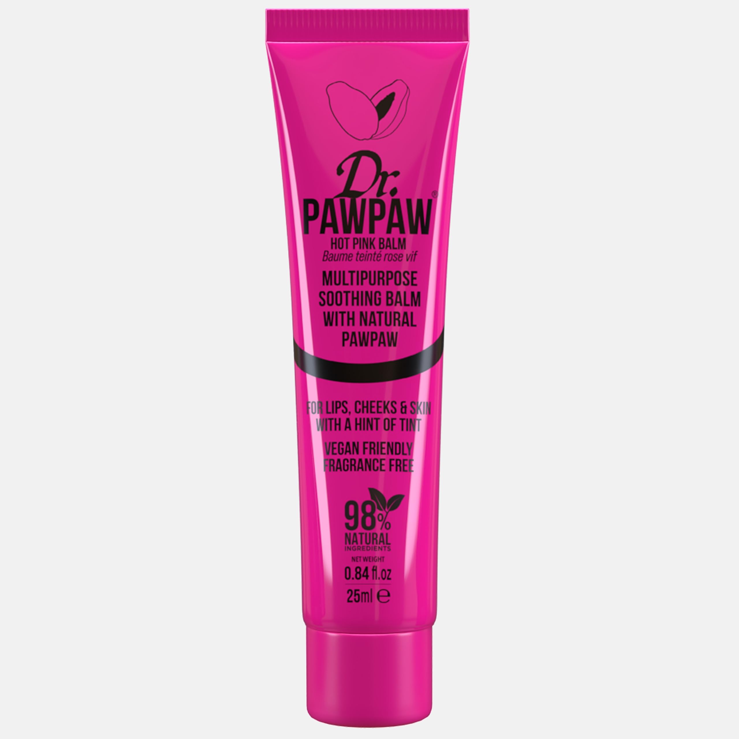 Dr. PAWPAW Hot Pink Balm for Lips and Skin, 1 x 25ml
