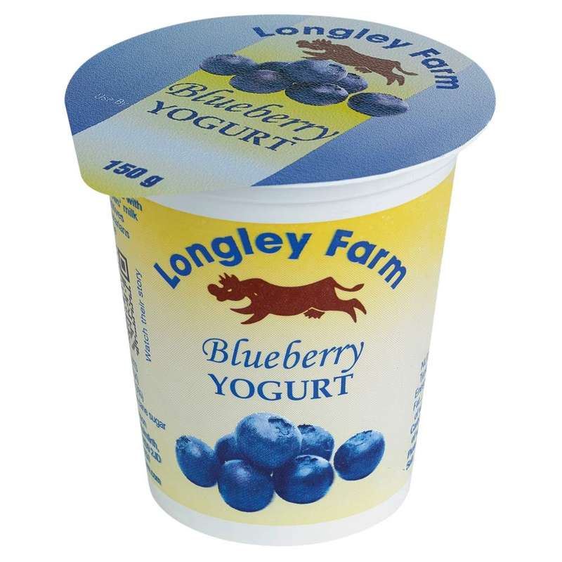 Longley Farm Blueberry Yogurt, 150g