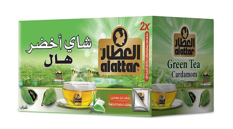 Al Attar Green Tea With Cardamom- 20 Bags