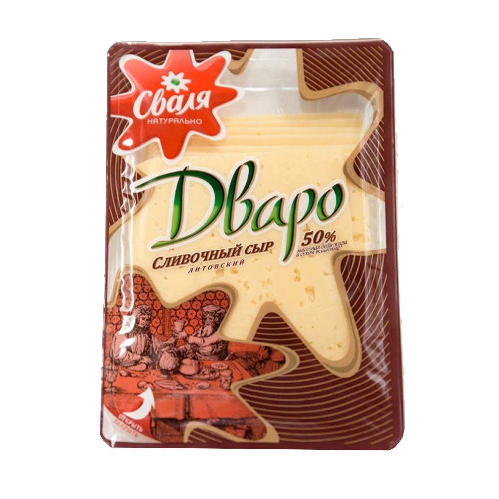 Cheese DVARO creamy 50% fat, packed (sliced)